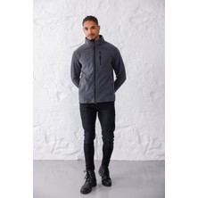 Monox Erkek Biyeli Fermuarlı Spor Polar Ceket