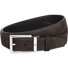 Montblanc Dikdörtgen Parlak&mat Paslanmaz Çelik Pim Tokalı Kemer 126041