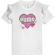 Puma x Hk&fr Ruffle Kız Çocuk Beyaz Tişört