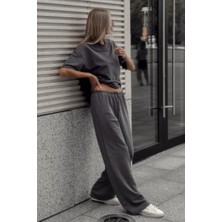 Madmext Füme Barrel Fit Kadın Eşofman Altı MG2553