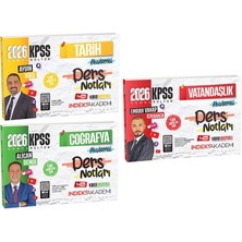 2026 Kpss Tarih+Coğrafya+Vatandaşlık Akademisi Video Ders Notları 3 Lü Set Indeks Akademi