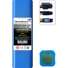 Tekno Bravo (Fakir Robert Rs 780 Uyumlu) 5800MAH 83,52WH Robot Süpürge Yedek Bataryası