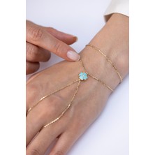 Cetaş Çiçek Zincir Şahmeran 14 Ayar Altın