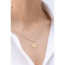 Vintage Aslan Burcu 14 Ayar Altın Kolye