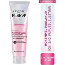 L'oréal Paris Elseve Glycolic Gloss Mükemmel Parlaklık İçin Pürüzsüzleştirici Saç Kremi 150ml  Krem