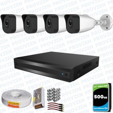 Provzen Rv Hilook 4 Kameralı Full Hd Geniş Açı Güvenlik Kamerası