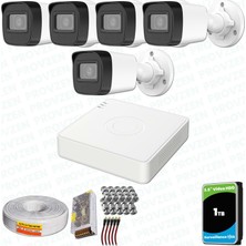 Provzen Hikvision 5 Kameralı Full Hd Geniş Açı Güvenlik Kamerası 1tb Olay Anında Bildirim