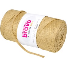 Simli Ribbon Polyester Iplik Makrome 200 gr 125 Metre (Renk Kodu: 50S) Hardal Simli