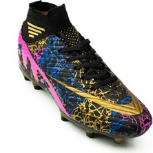 Babalı Mnc 565 Laliga Siyah Çocuk Çoraplı Krampon