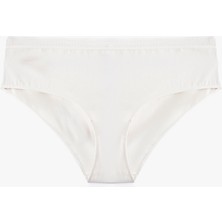 Bel Detaylı Pamuklu Rahat Kalıp Yüksek Bel Hipster Külot