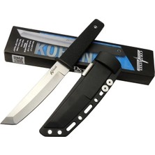 Cold Steel Aus 8A Kobun Tanto Outdoor / Av Bıçağı 25CM - Kılıflı, Kutulu, Siyah Plastik Sap