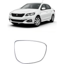 Peugeot 301 2012-2020 Uyumlu Sağ Dikiz Ayna Camı Elektrikli Isıtmalı (Yolcu Tarafı) 1609065280