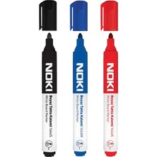 Noki Beyaz Tahta Kalemi 3lü Set Kırmızı Mavi Siyah 1664