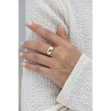 Klasik Bombeli 14 Ayar Altın Yüzük