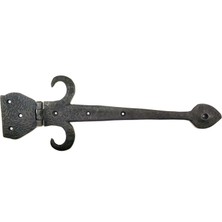 Antika Tarz Dekoratif Pirinç Kuyruklu Çanak Menteşe - 137X390 Mm, Oksit