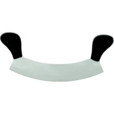 Bursa Paslanmaz Çift Saplı Pizza Satır, Zırh Bıçağı 25 cm