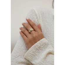 Dalga 14 Ayar Altın Yüzük