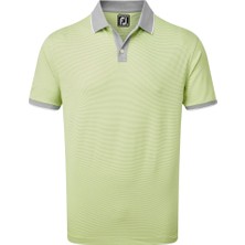 Footjoy Pique Ministripe Erkek Golf T-Shirt 84463 Yeşil