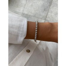 Xuping Gümüş Renk Toplu Şerit Dorika Bileklik