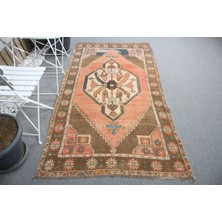 Kayra Export Anadolu Halı, 117X214 cm Oturma Odası Halı, Turuncu Fas Halı, Vintage Halı