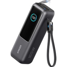 Anker 25000 mAh 165W Kapasiteli Pilli 2xusb-C Şarj Cihazı Siyah Hızlı Şarj Teknolojisi ile SIYAH-A1695