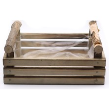 Dikdörtgen Ikili Ahşap Kahverengi Kasa