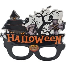 Happy Halloween Yazılı Figürlü 3D Plastik Pvc Parti Gözlüğü Model Z 1 Adet