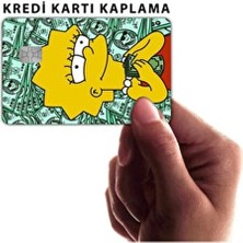 Simpson Lisa Kredi Kartı Kaplama Sticker