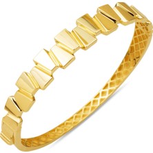 Buz Kırığı 14 Ayar Altın Kelepçe Bilezik