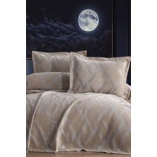 Nisan 3 Parça Çift Kişilik Pike Takımı 240X260 Cappucino
