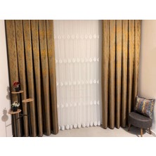 Nivemeshome Narden 1/3 Sık Pileli Tül Perde Apm