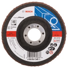 Bosch X551 40K Düz Flap Disk 115 mm Çelik ve Paslanmaz Çelikte Hızlı ve Güvenilir Taşlama