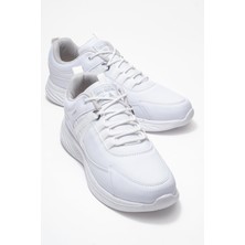 Bağcıklı Erkek Spor Ayakkabı Beyaz Beyaz