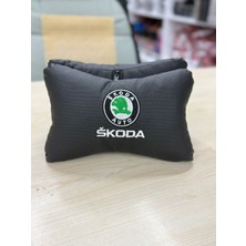 Araba Oto Koltuk Boyun Yatığı Seyahat Yastık Skoda 2 Adet