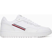 Tommy Hilfiger Şerit Logolu Erkek Basket Sneaker