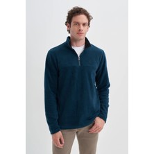 Cazador Yarım Balıkçı Yaka Kalın Polar Regular Fit SWEATSHIRT-56320