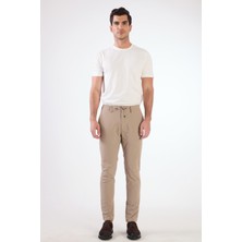 Vizon Bağcıklı Slim Fit Jogger Erkek Pantolon