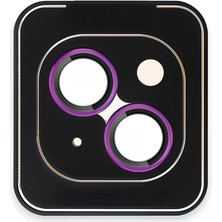 Urr iPhone 15 Titanium Alloy Ar Kamera Lens Koruyucu - Pembe