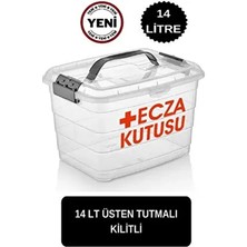 Ecza Kutusu 14 Lt Ilk Yardım Ecza Dolabı Çantası Kutusu Saklama Kabı Dolabı Büyük Boy