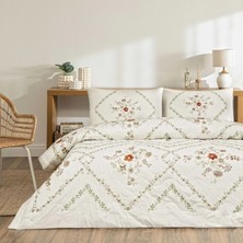 Çift Kişilik Pamuklu Her Mevsim Complete Set Elira Beyaz