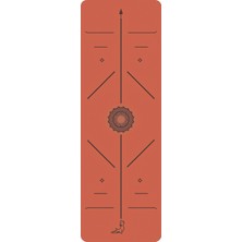 Petarya Focus Serisi 4.1 mm 183x61 cm Mercan Turuncu Doğal Kauçuk Kaydırmaz Yoga Matı