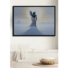 Çerçeve Görünümlü Ra Tanrısı Yağlı Boya Görünümlü Dekoratif Ahşap Ev/işyeri/ofis Kare Tablo