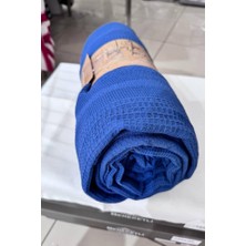 Çeyiz Diyarı Çift Kişilik Yazlık Pamuklu Tek Pike Lacivert