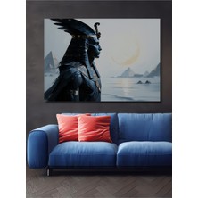 Firavun Modern Sanat Yağlı Boya Görünümlü Dekoratif Ahşap Ev/işyeri/ofis Kare Tablo