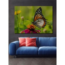 Nektar Dansı Kelebek Dekoratif Ahşap Ev/işyeri/ofis Kare Tablo