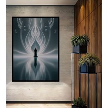 Çerçeve Görünümlü Ilahi Işık Huzmesi Modern Sanat Dekoratif Ahşap Ev/işyeri/ofis Kare Tablo