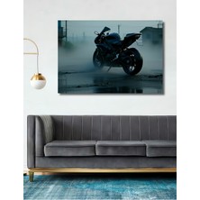 Siyah Motor Tutkusu Dekoratif Ahşap Dekoratif Ev/işyeri/ofis Kare Tablo