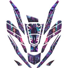 Honda Pcx 2021 - 2024 Uyumlu Tank Pad Set 015