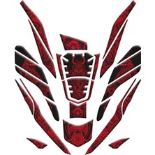 Honda Pcx 2021 - 2024 Uyumlu Tank Pad Set 017