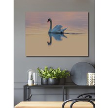 Pastel Rüya Kuğusu Dekoratif Ahşap Ev/işyeri/ofis Kare Tablo